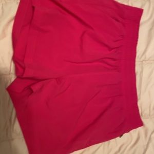 pink athletic shorts